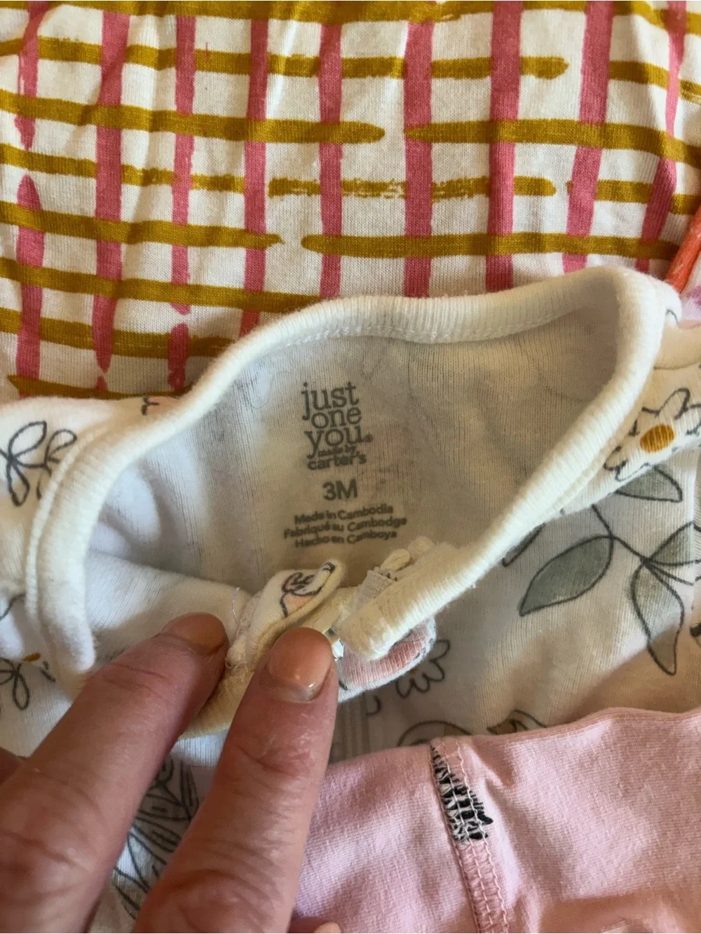 0-3 Month Baby Girl Pajama Sets - Soft Snap Sleepers.